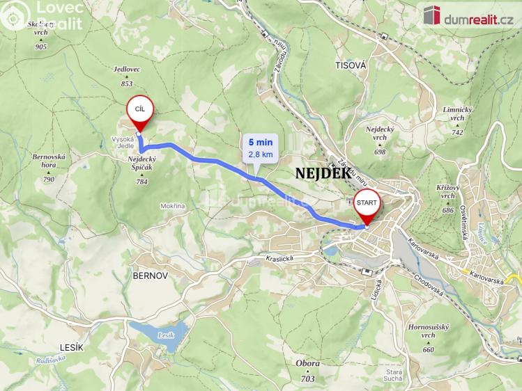Pronájem rodinného domu Nejdek č. 12