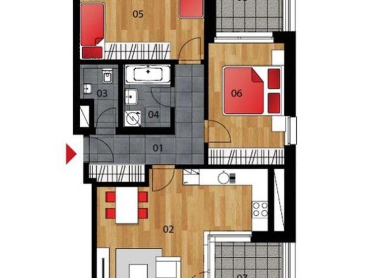 Pronájem bytu 3+KK Praha, Kačírkova č. 29