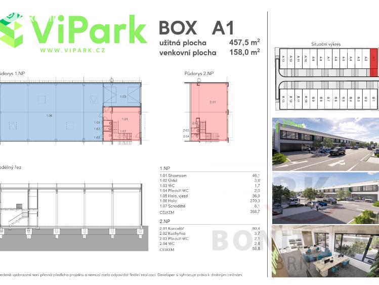 Аренда склада Brno, Vinohradská 1114/76 č. 3