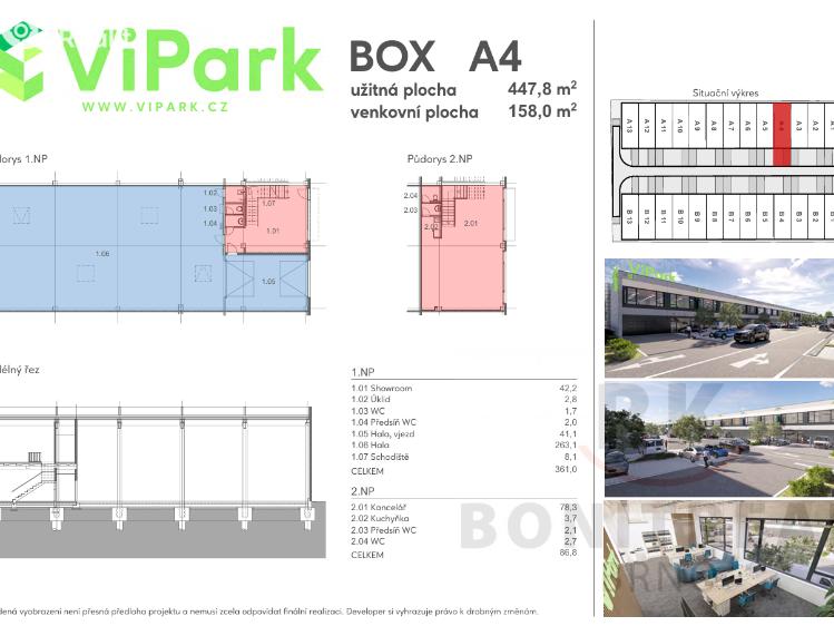 Pronájem skladového prostoru Brno, Vinohradská 1114/76 č. 8