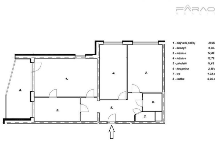 Sale apartment 3+1 Praha, Nušlova č. 19