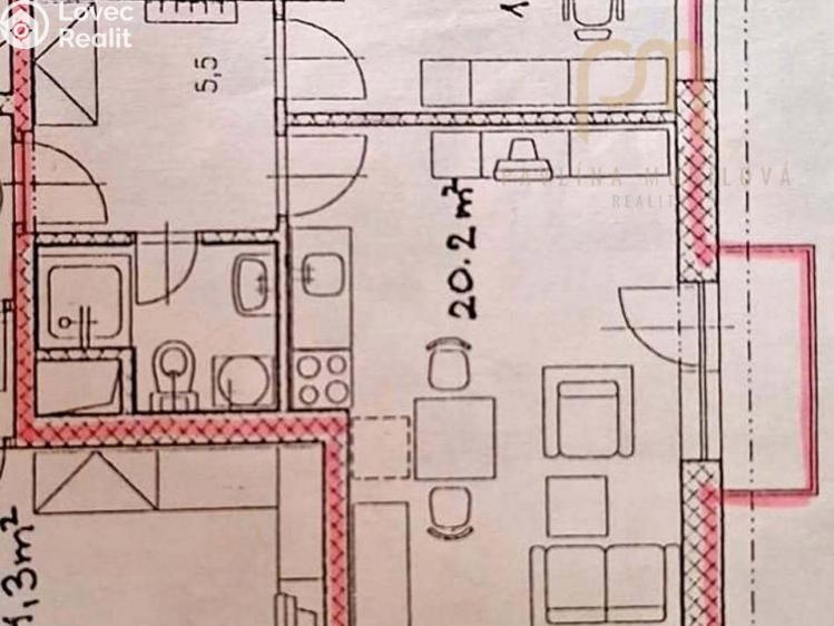 Pronájem bytu 2+KK České Budějovice, Dubenská 1562/10 č. 4