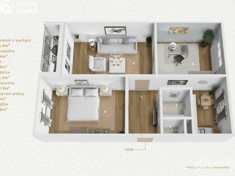 Продаж квартири 3+1 Habartov, Karla Čapka č. 21