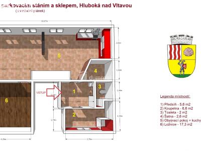 Prodej bytu 2+KK Hluboká nad Vltavou, Třeboňská č. 2
