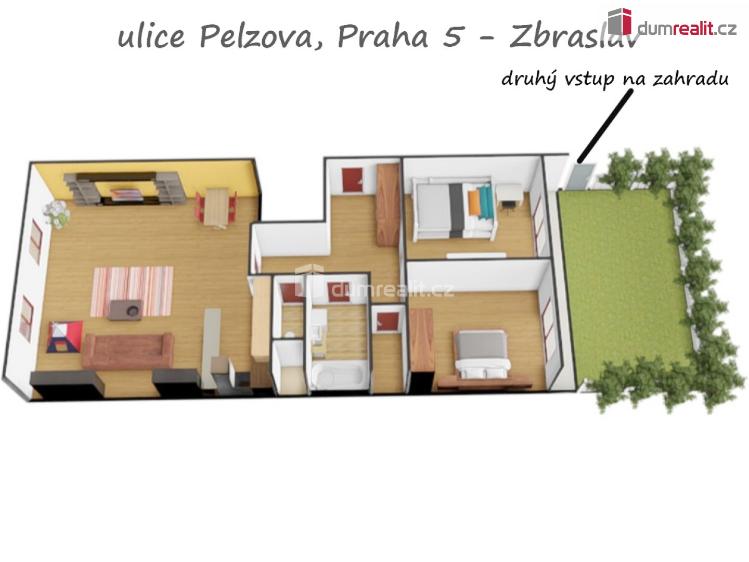 Prodej bytu 3+KK Praha-Zbraslav, Pelzova č. 10