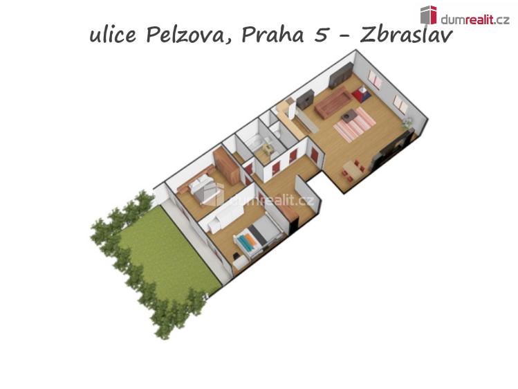 Prodej bytu 3+KK Praha-Zbraslav, Pelzova č. 14