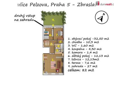 Продажа квартиры 3+KK Praha-Zbraslav, Pelzova č. 5