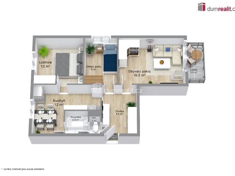 Sale apartment 3+1 Ostrov, Kollárova č. 2