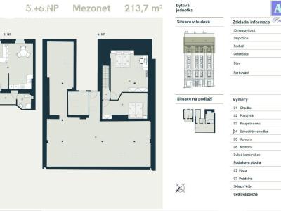 Prodej bytu 3+KK Praha, Mečislavova č. 3