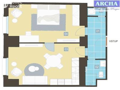 Sale apartment 2+KK Praha, Hartigova č. 1