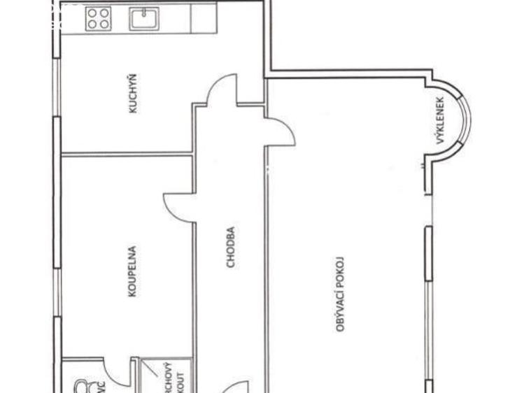 Prodej bytu 1+1 Aš, Slovanská č. 18