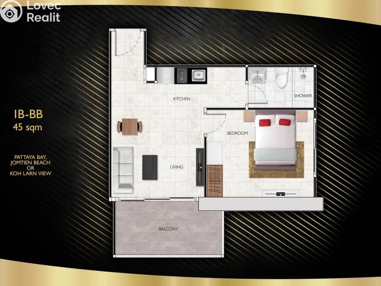 Prodej apartmánů Pattaya č. 30