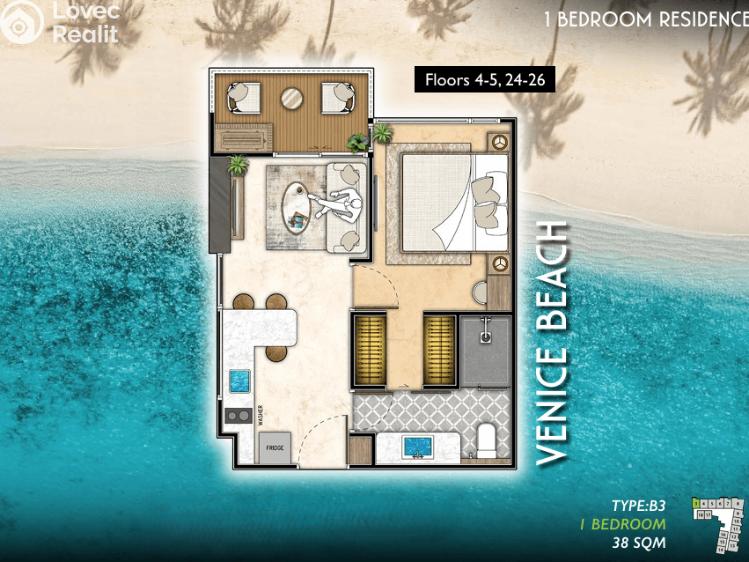 Prodej apartmánů Pattaya č. 38