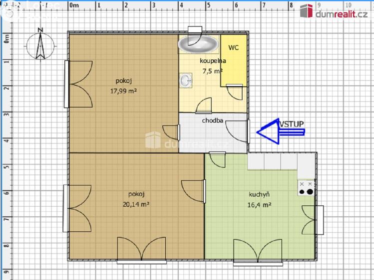 Pronájem bytu 2+1 Slavičín č. 21