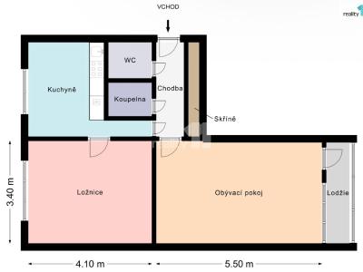 Продажа квартиры 2+1 Praha 6, Mozambická č. 3