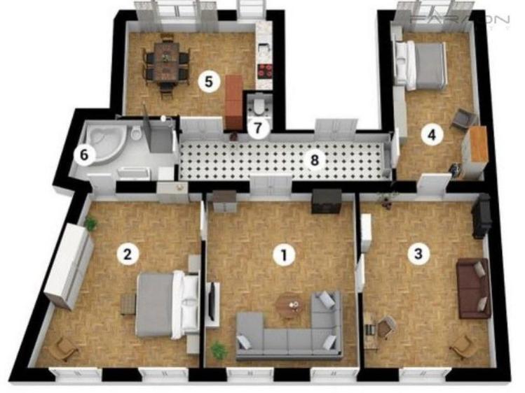 Pronájem bytu 4+1 Praha, Biskupská č. 16
