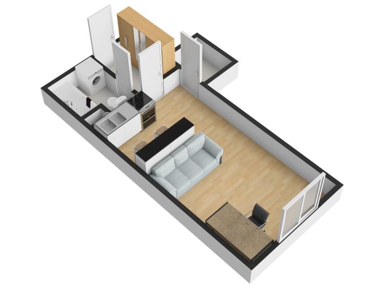 Pronájem bytu 1+KK Praha, Hostivařská č. 16