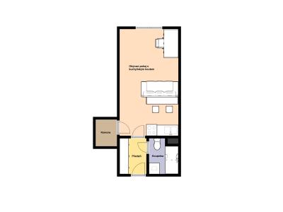 Rent apartment 1+KK Praha, Hostivařská č. 2