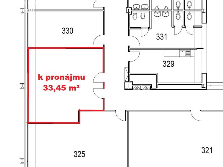 Pronájem kanceláře Praha, Sokolovská č. 3