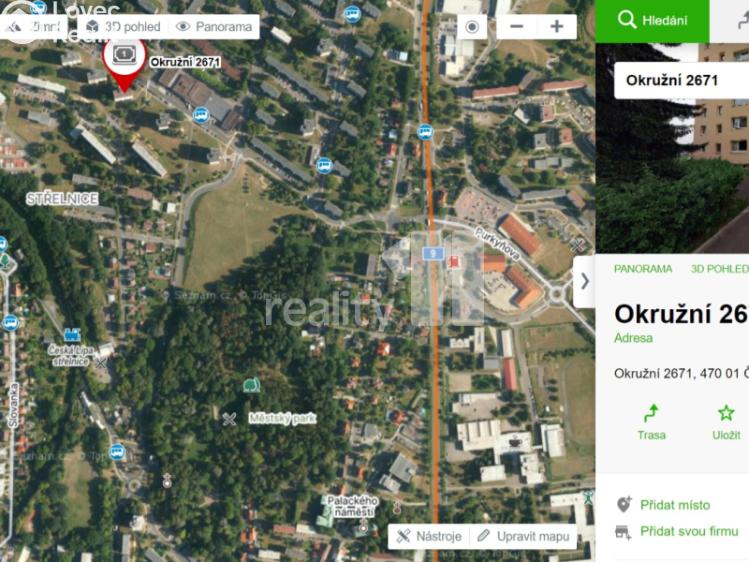 Pronájem bytu 2+KK Česká Lípa, Okružní č. 23