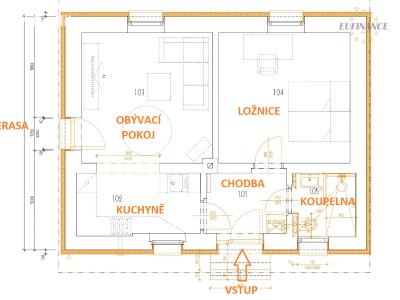 Rent apartment 2+1 Chvatěruby č. 4