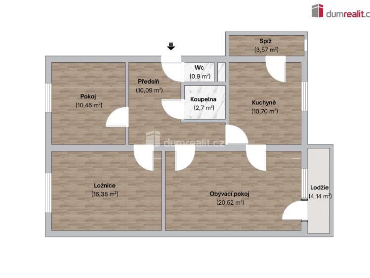 Продаж квартири 3+1 Všeradice č. 78