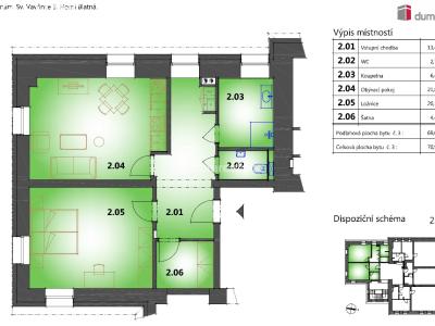 Продаж квартири 2+KK Horní Blatná, náměstí Sv. Vavřince č. 14
