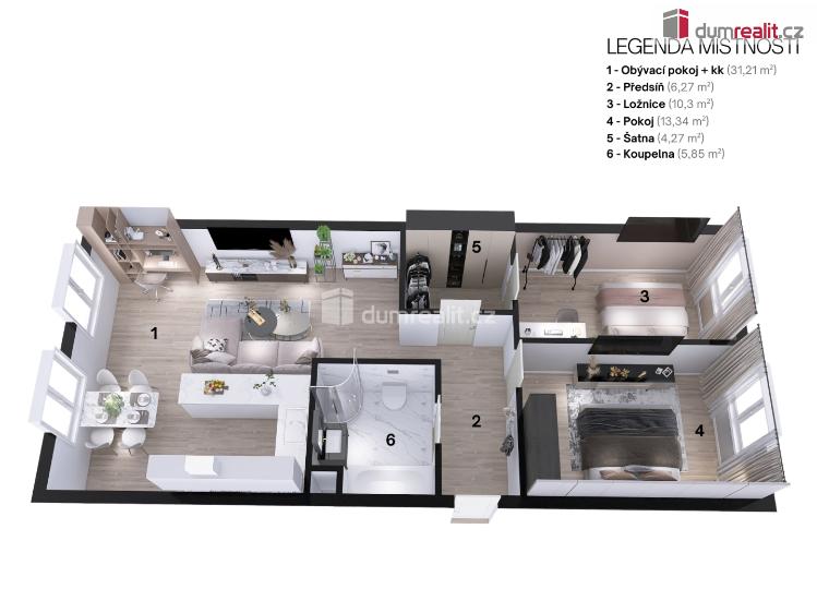 Prodej bytu 3+1 Neratovice, Dr. E. Beneše č. 7