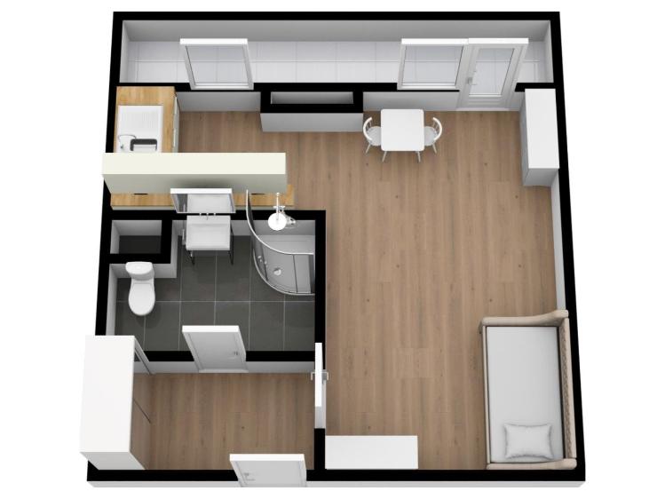 Rent apartment 1+KK Praha, Milevská č. 10