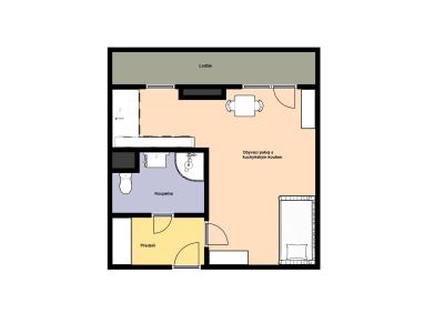 Rent apartment 1+KK Praha, Milevská č. 2