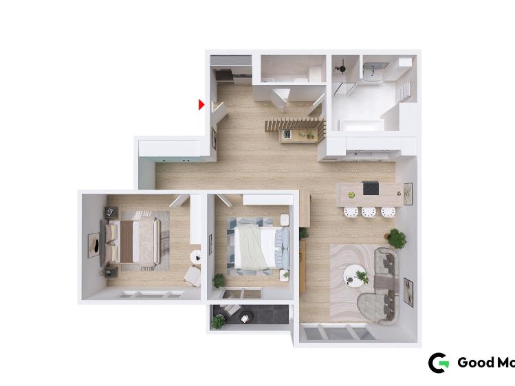 Sale apartment 3+KK Zlín, Vrchy 798 č. 4