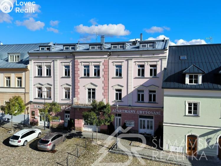 Продажа квартиры 4+1 Kašperské Hory, Náměstí 184 č. 4