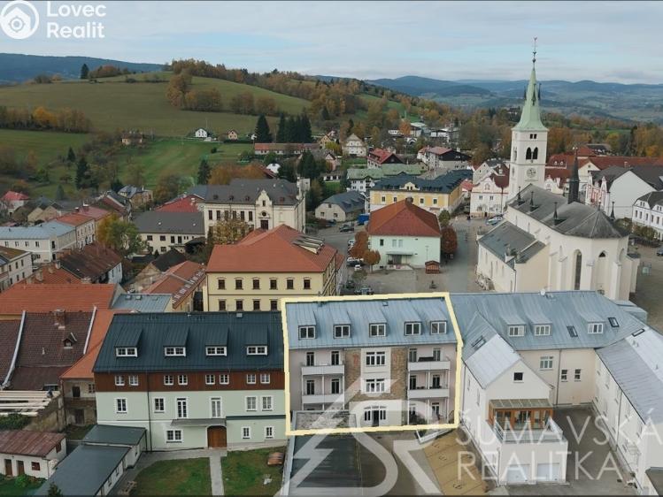 Продажа квартиры 4+1 Kašperské Hory, Náměstí 184 č. 8