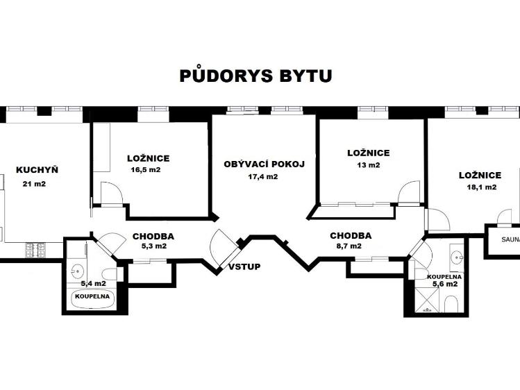 Продажа квартиры 4+1 Kašperské Hory, Náměstí 184 č. 26