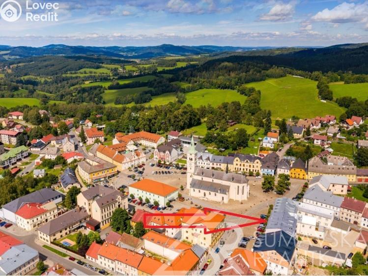 Продажа квартиры 4+1 Kašperské Hory, Náměstí 184 č. 27