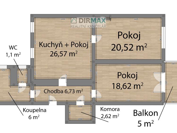 Prodej bytu 3+KK Plzeň, Americká 1698/46 č. 22