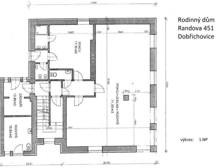 Prodej rodinného domu Dobřichovice, Randova č. 23
