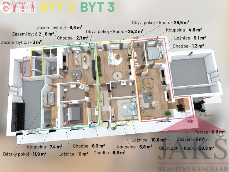 Prodej bytu 2+KK Dlouhá Ves č. 24