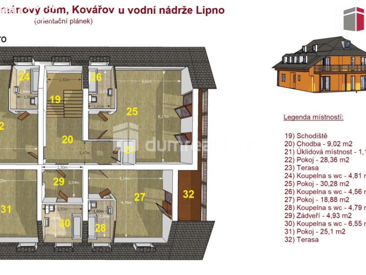 Prodej ubytovacího zařízení Frymburk č. 8