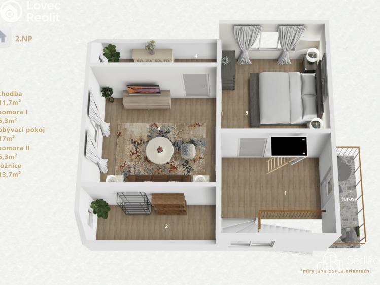 Prodej rodinného domu Dolní Rychnov, Revoluční č. 22