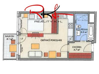 Prodej bytu 2+KK Praha, Honzíkova č. 3