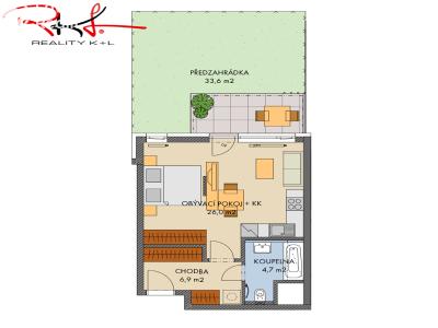 Prodej bytu 1+KK Praha, náměstí Olgy Scheinpflugové č. 2