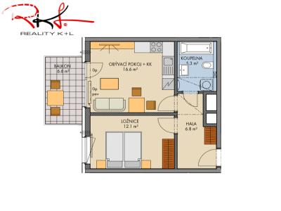 Продаж квартири 2+KK Praha, Čakovická č. 2