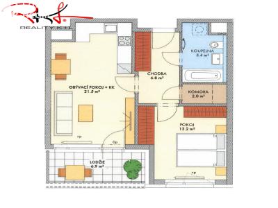 Prodej bytu 2+KK Praha, náměstí Olgy Scheinpflugové č. 2