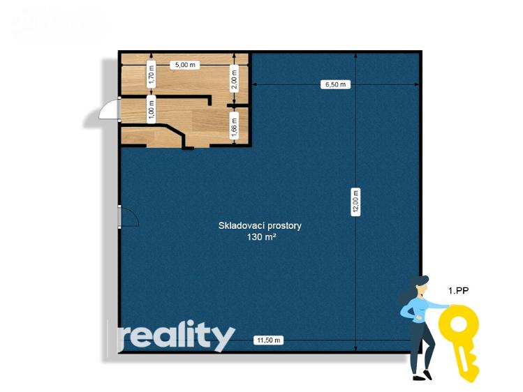 Pronájem obchodního prostoru Troubsko, Jihlavská 113/48 č. 12