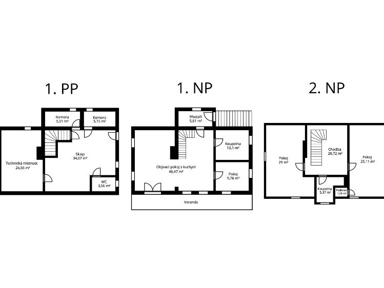 Продаж сімейного будинку Nučice, Báňská 123 č. 43