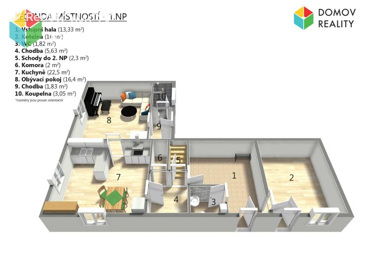 Prodej rodinného domu Kunice, Lomnická 25 č. 28