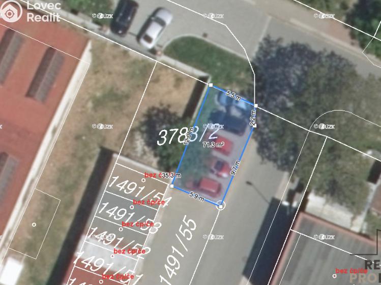 Pronájem garážového stání Pardubice, K Vinici č. 3