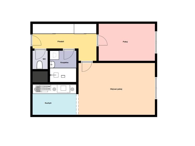 Аренда квартиры 2+KK Praha, Hrubého č. 16