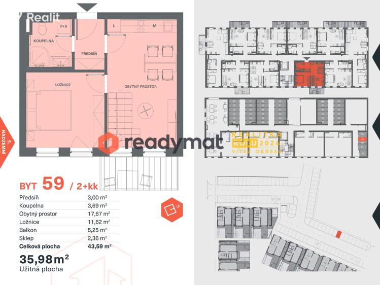 Продаж квартири 2+KK Břeclav č. 3